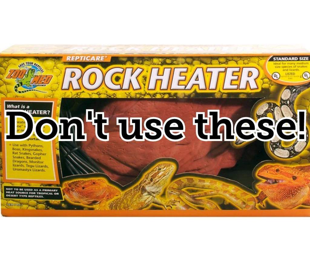 PSA Heat rocks should not be used for heating! Reptiles Amino