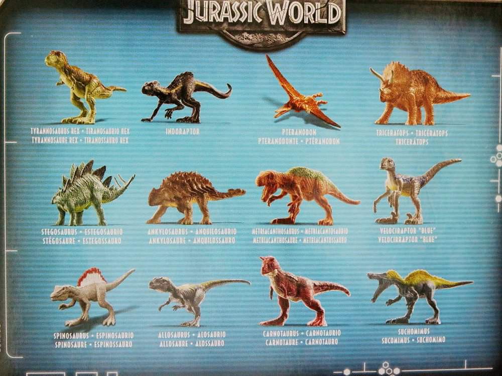 coleccion jurassic world mattel