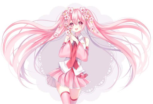 Anime girl with light pink hair