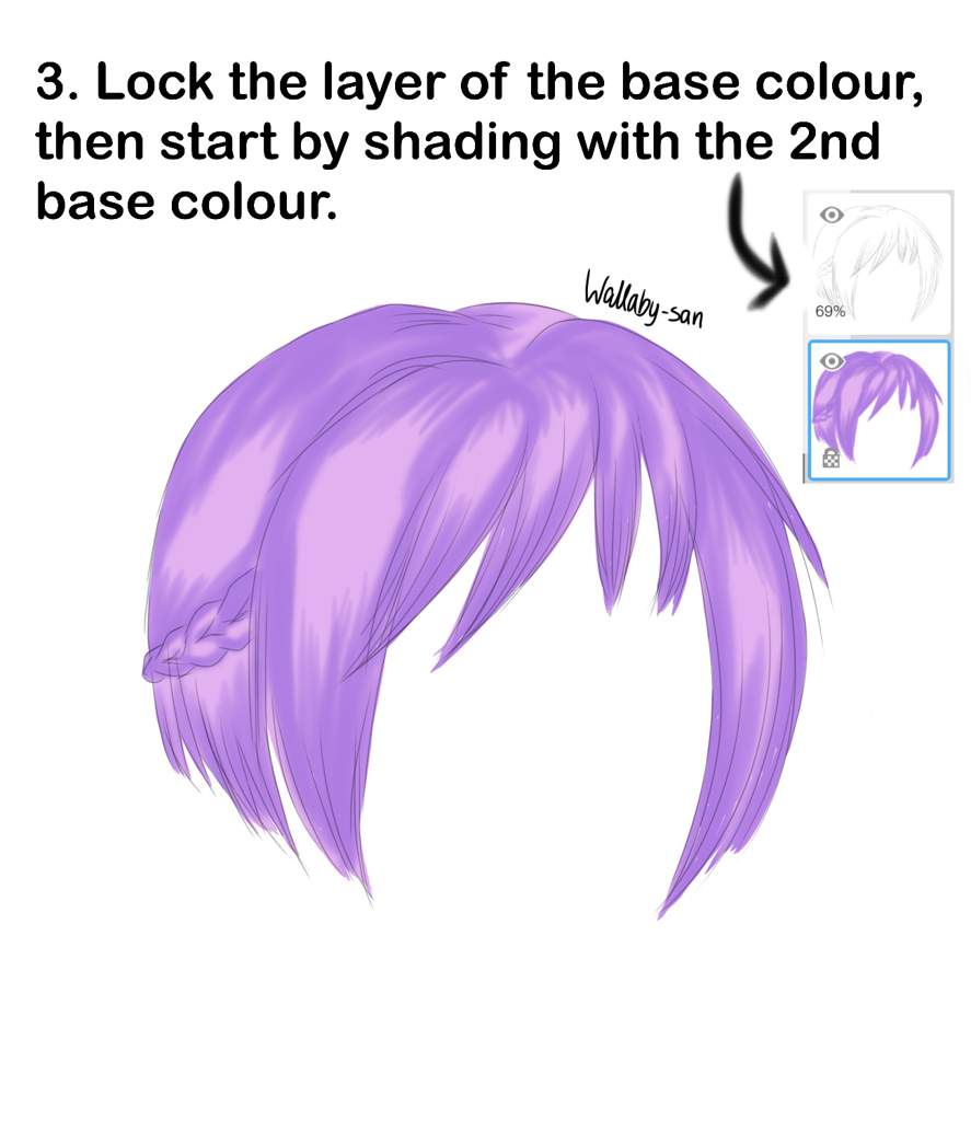 Edit Tutorial 2 3 Actually Lilac Lavender Hair Gacha Life Amino