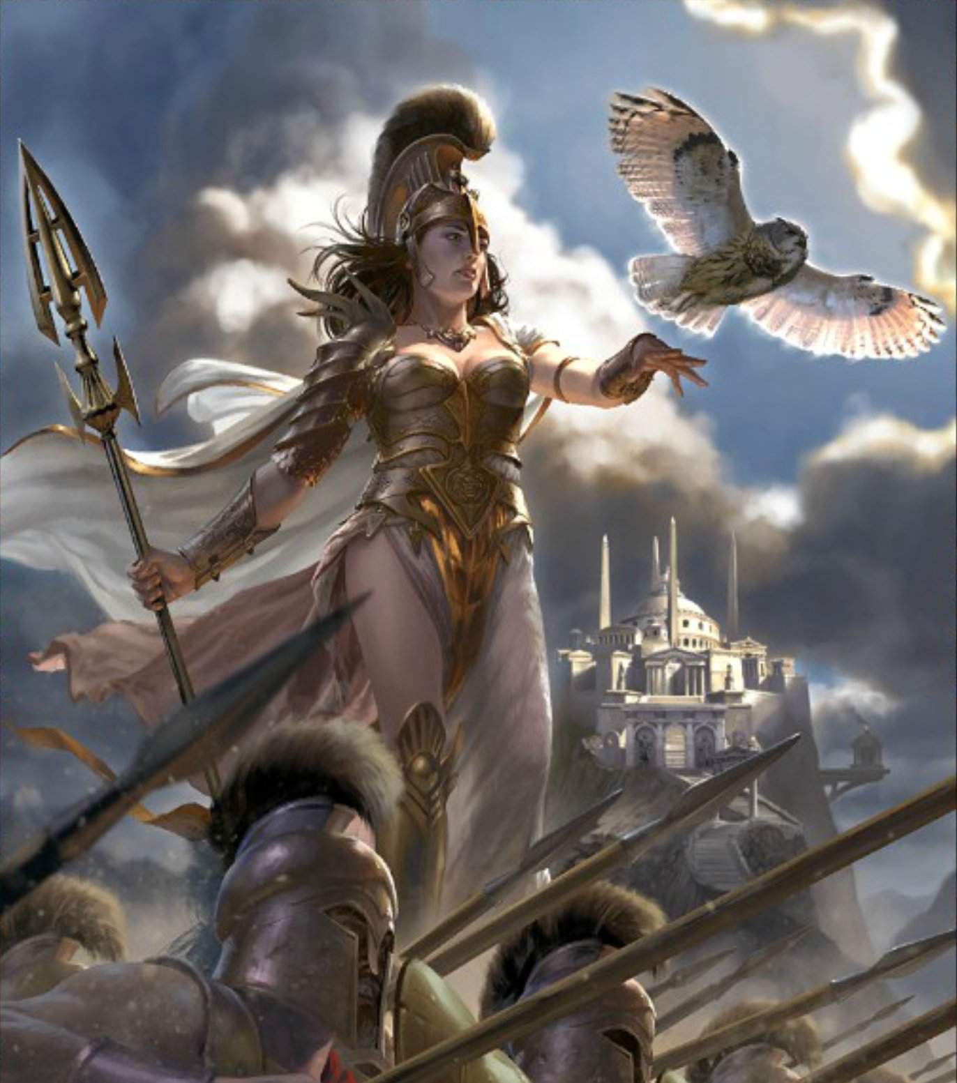 Greek Goddess Of War Names - Athena Goddess War Wisdom Colored ...