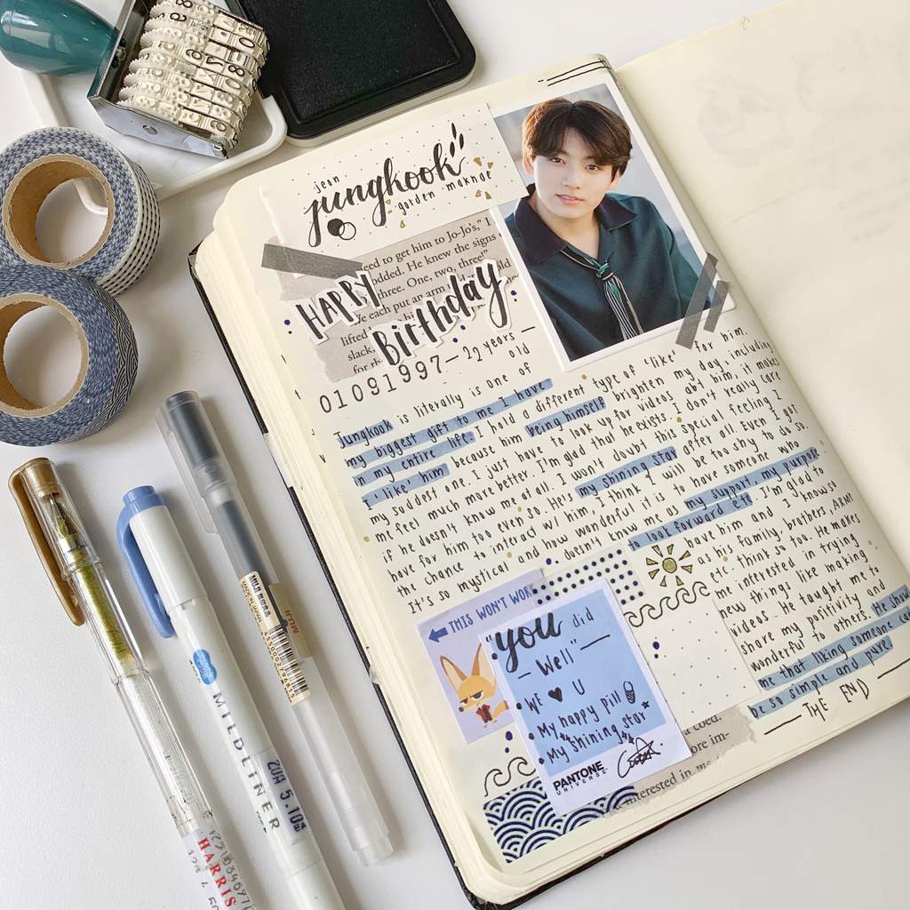 Happy Jungkook Day Spread | Bullet Journal Amino