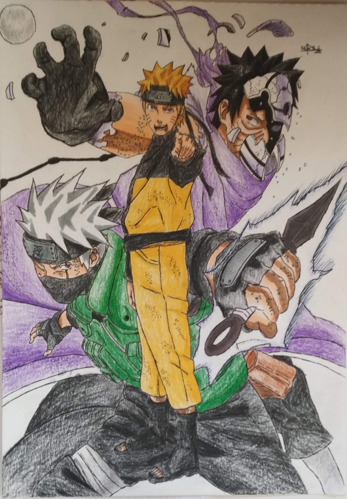 Naruto portada manga cuarta guerra ninja | Arte Anime Amino Amino