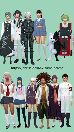 Hajime Hinata's hair in the Sims 4 | Danganronpa Amino