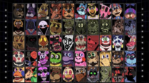 Фнаф ucn. UCN. Ultimate Custom Night арты. Ultimate Custom Night иконка. Ультимейт кастом Найт аниме.