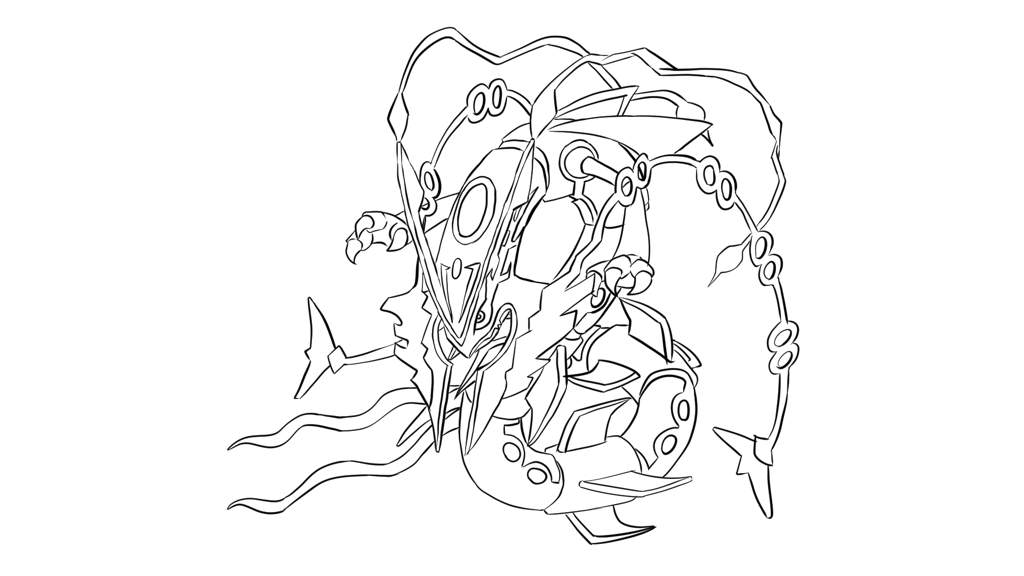 Pokemon HD: How To Draw Mega Rayquaza From Pokemon