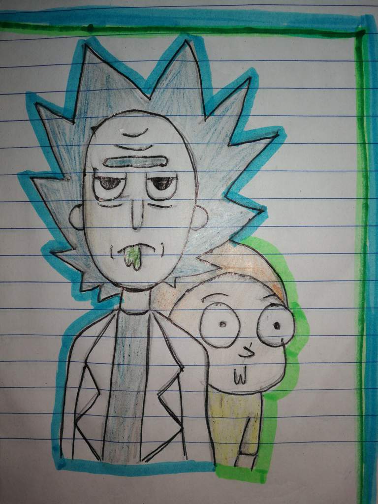 Rick and Morty drawing attempt | Cartoon Amino