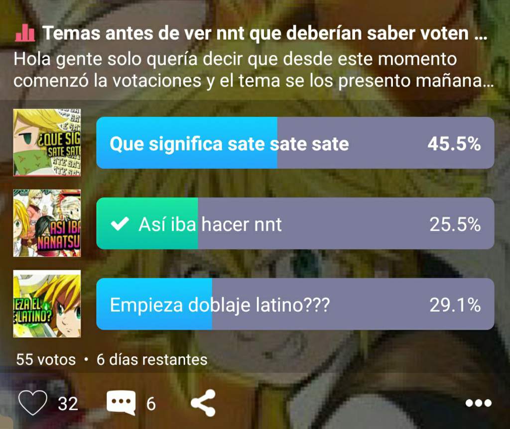 Que significa sate sate sate Nanatsu No Taizai Amino™ Amino