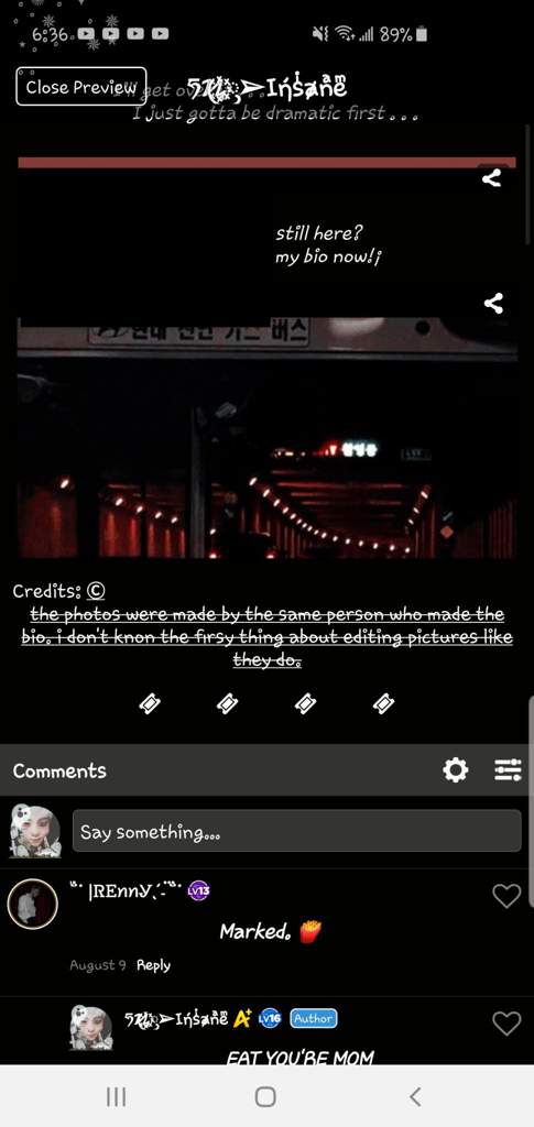 Dark/emo Bio Template (requested) | Wiki | Templates and stuff Amino