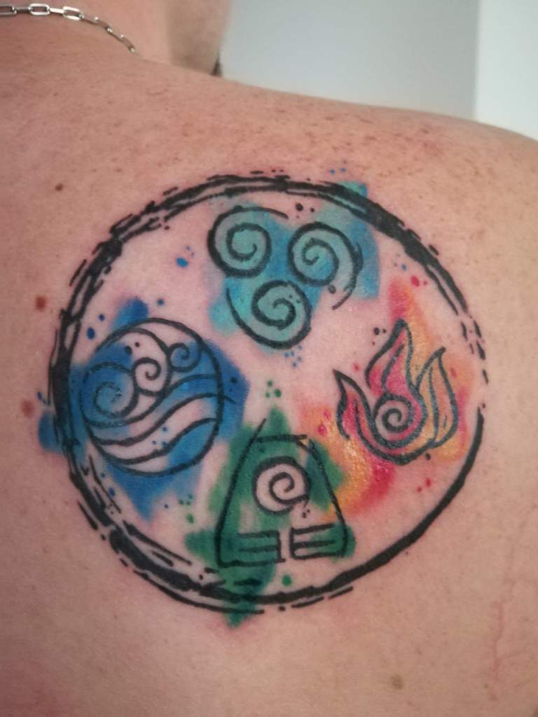 Four Elements by Alicia Thomas at Boston Tattoo Company in Somerville MA   rTheLastAirbender