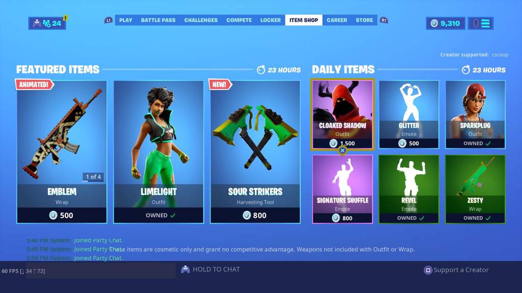 Fortnite Item Shop 5 Of August