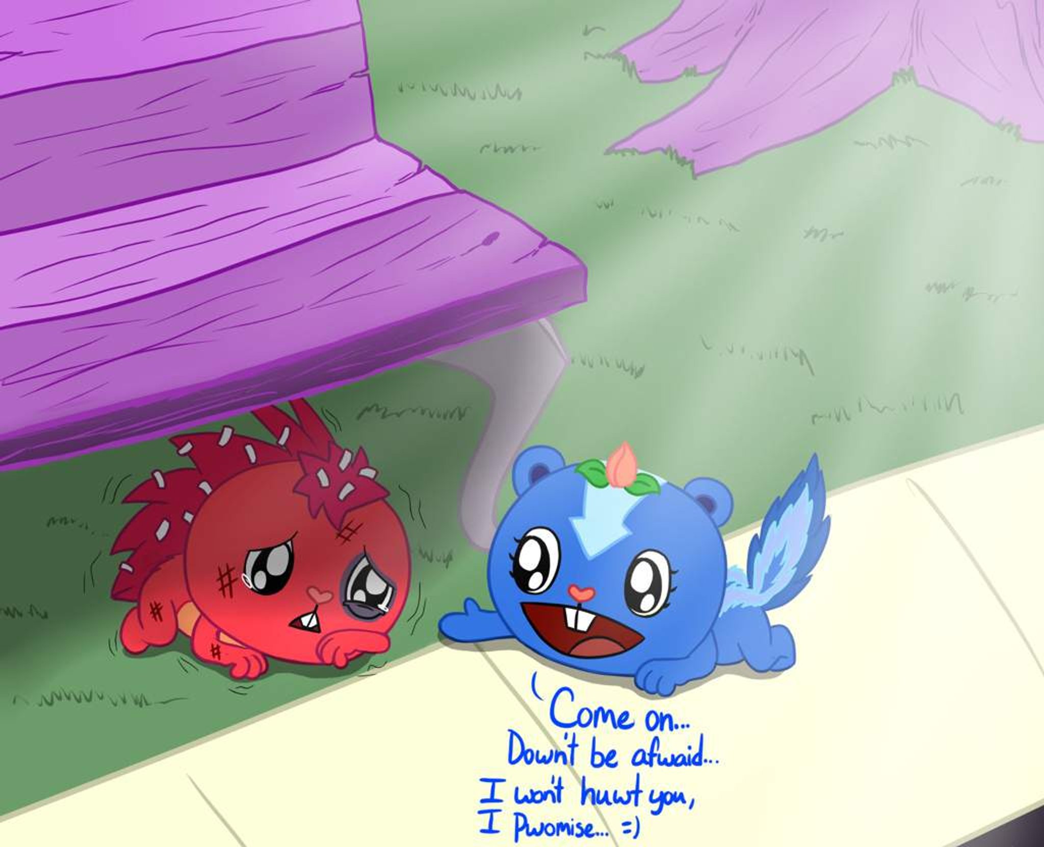 Happy tree friends petunia angry