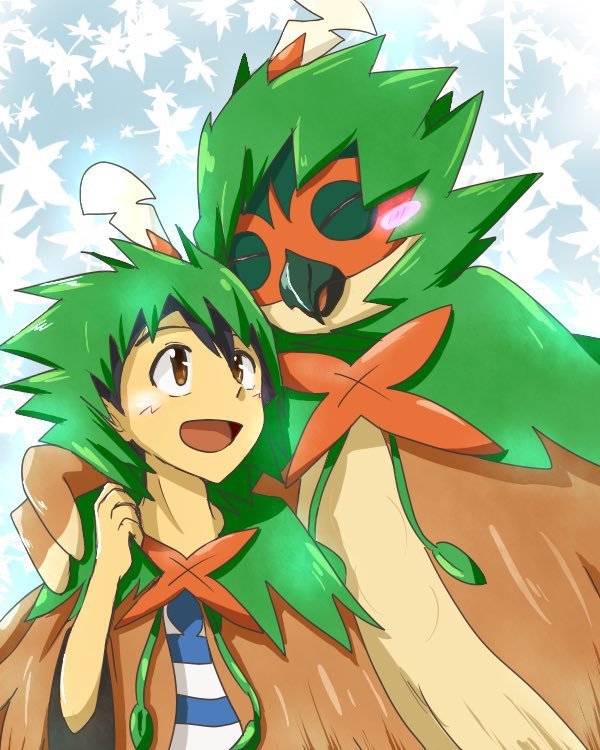 Ash and Decidueye | Pokémon Amino