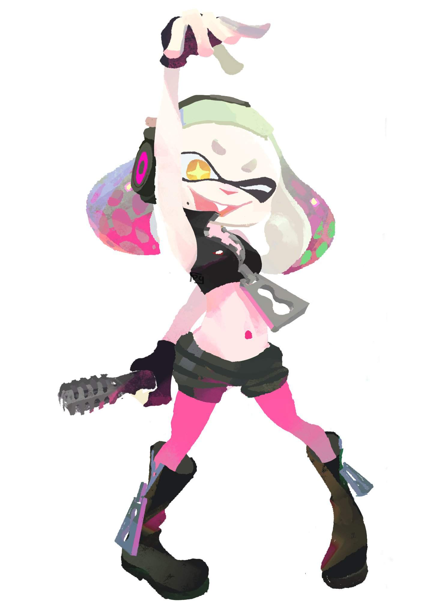 Pearl dressed as Marina | Splatoon Amino