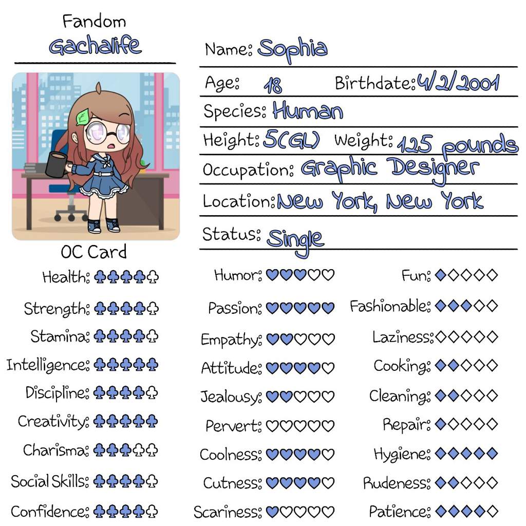 Featured image of post The Best 25 Template Gacha Life Oc Card Blank