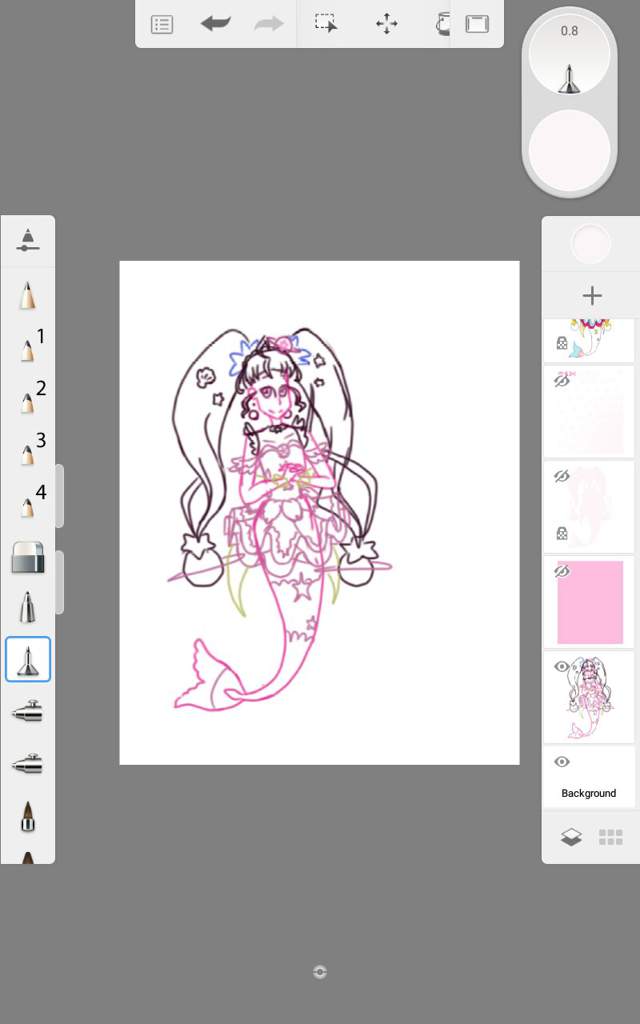 Cure Star Pisces Form (Drawing) | Precure Amino