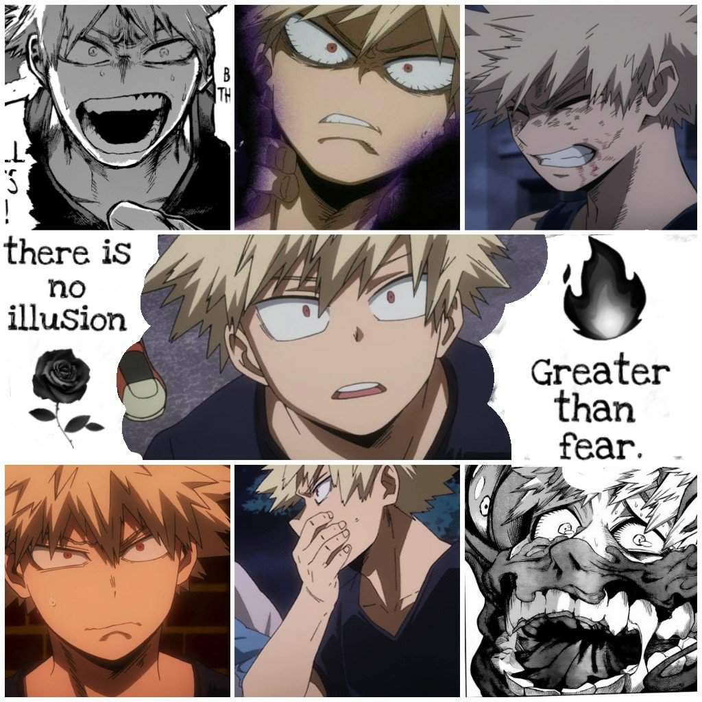 I made a Bakugou collage on PicsArt. Took me a while so enjoy some ...