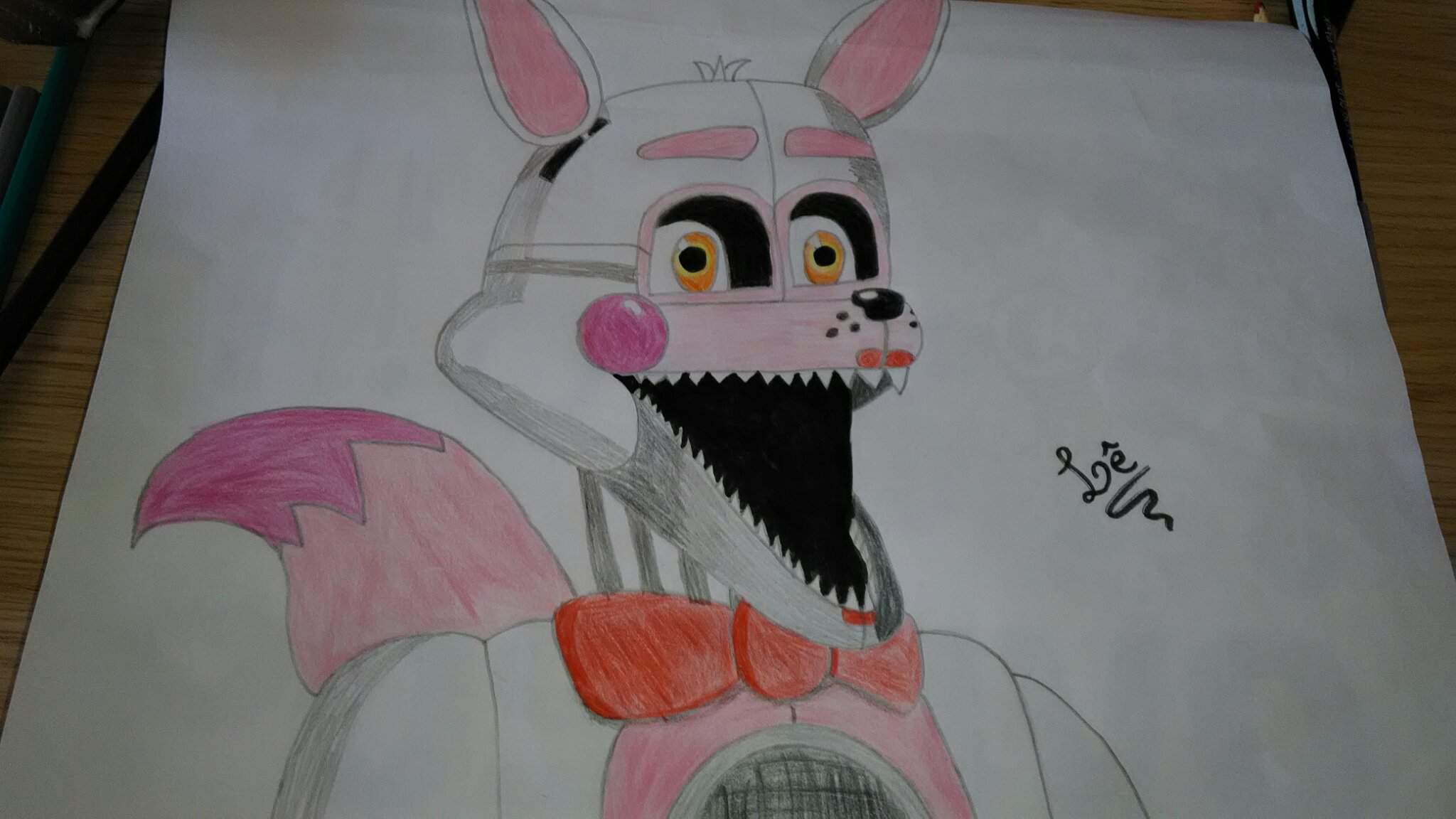 Desenho do Funtime foxy | Five Nights at Freddys PT/BR Amino