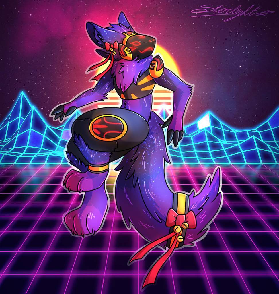 neon 80s style