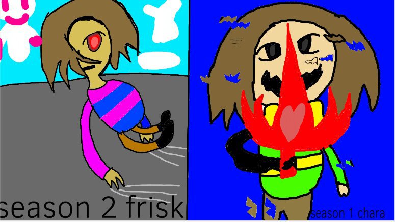 Season 2 frisk and season 1 chara | Glitchtale Amino