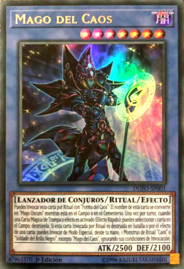 Contenido de la structure ex del mago del caos  Yugioh 