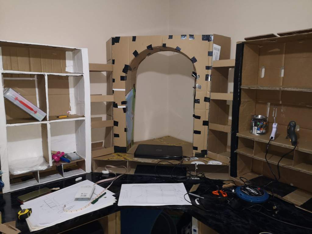 Almost done with it!! Craft Room Cardboard furniture ...