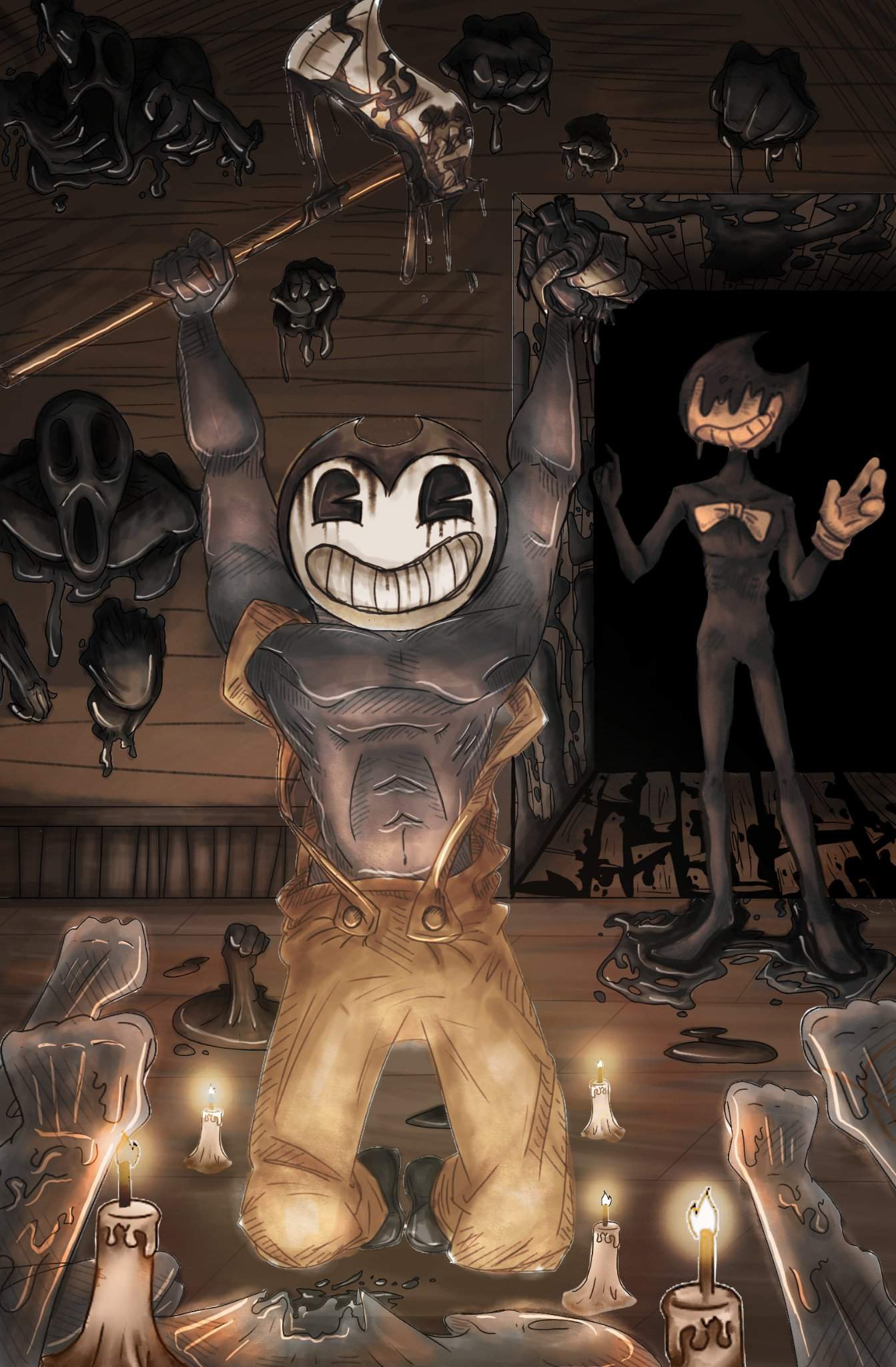 Sammy what are you doing?... | Bendy and the Ink Machine Amino