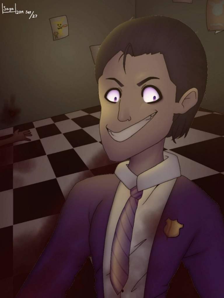 William Afton/Purple guy/Blood warning (fnaf) | Artists For Artists Amino