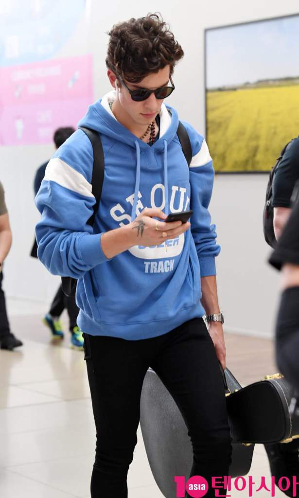 shawn mendes blue hoodie