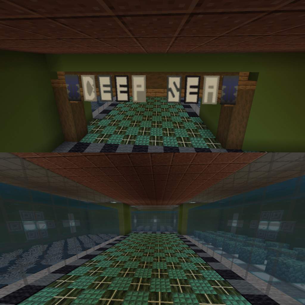 modern minecraft fish tank