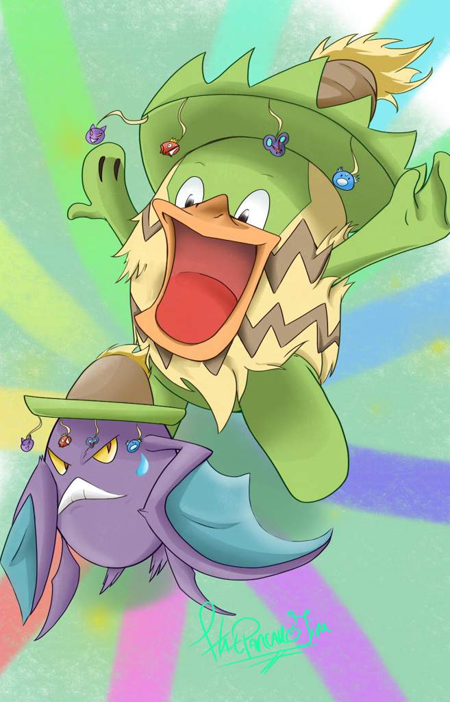 Ludicolo and Crobat drawing | Pokémon Amino