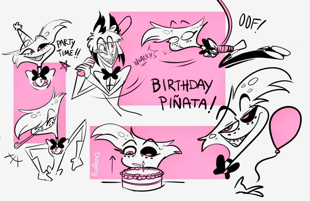 Self indulgent birthday sketches! | Hazbin Hotel (official) Amino