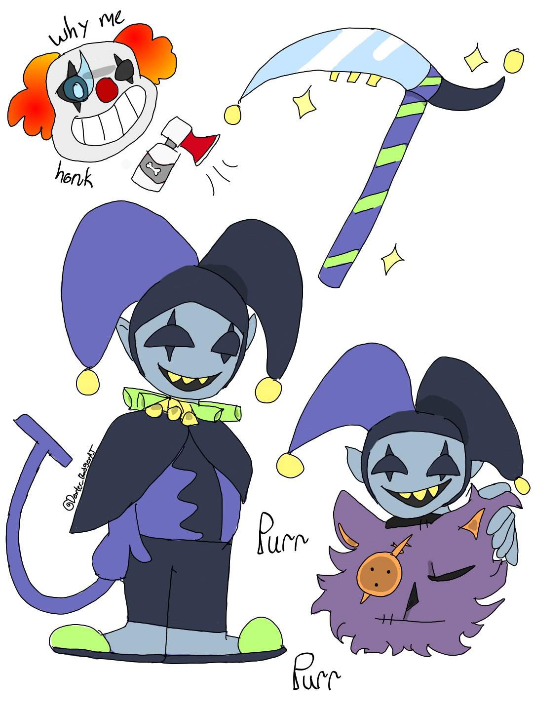 Some Jevil Doodles | Deltarune. Amino