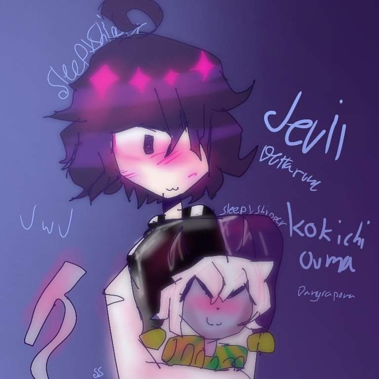 Kokichi and jevil hug! | Deltarune. Amino