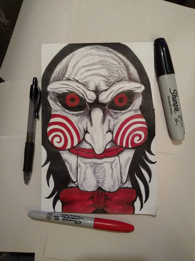 "Jigsaw" drawing | Horror Amino