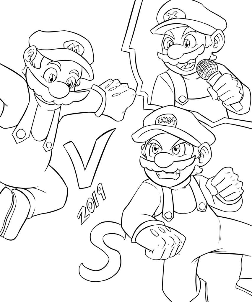 Smg4 Coloring Page Coloring Pages