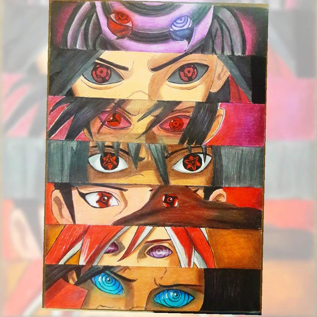 DESENHO - OLHOS Dos UCHIHAS (Anime Naruto) A lapis De Cor | °Desenhistas Do  Amino° Amino