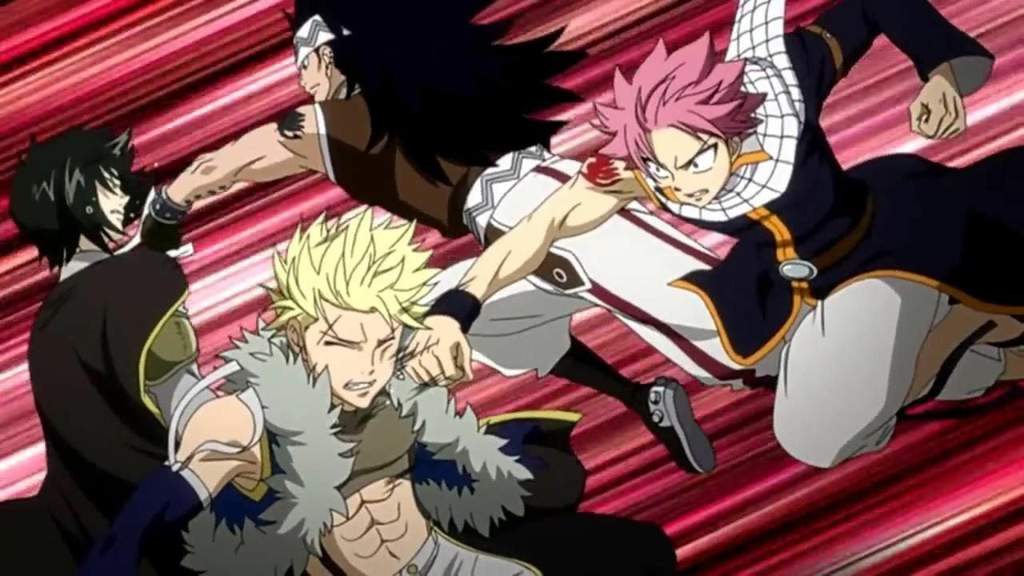 Natsu and Gajeel Vs. Sting and Rogue - Fight Analysis | Fairy Tail Amino