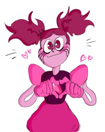 She's babey 3. I too scavenge tumblr for that sweet, sweet Spinel x re...