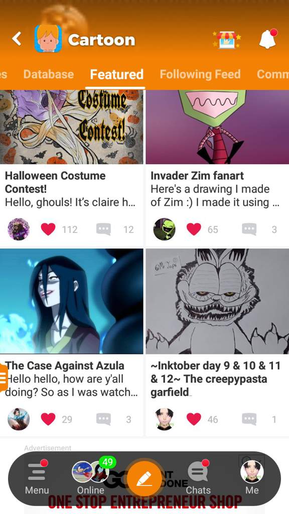 ~Inktober day 9 & 10 & 11 & 12~ The creepypasta garfield | Cartoon Amino