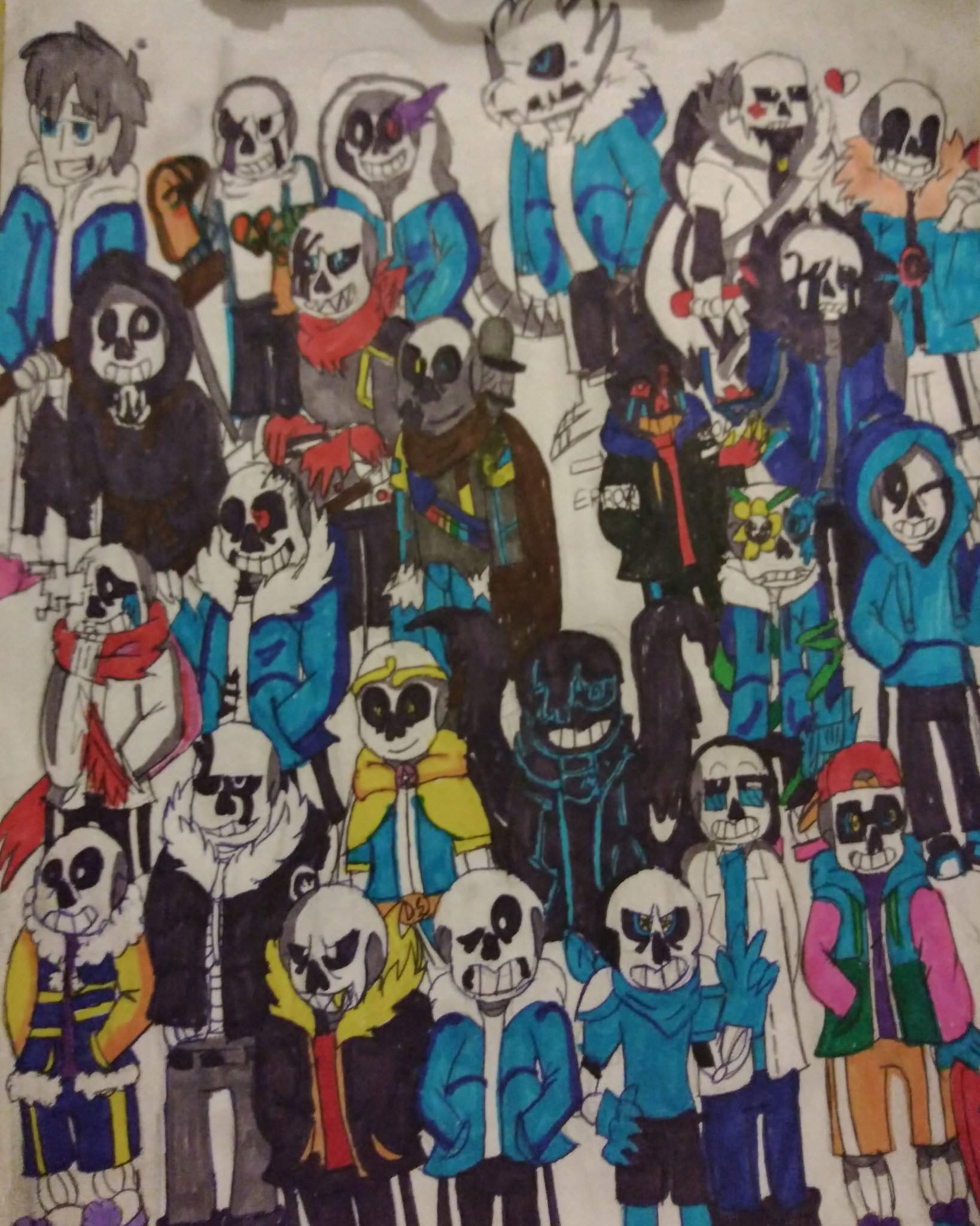 Undertale AU Sans Drawing | Undertale AUs Amino