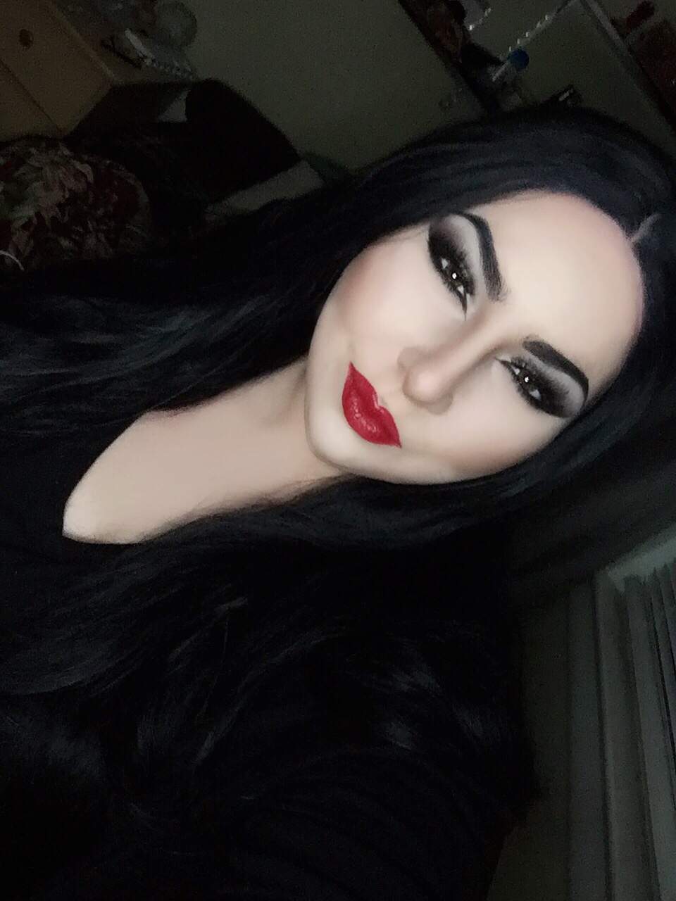 Morticia Addams drag test | Cosplay Amino