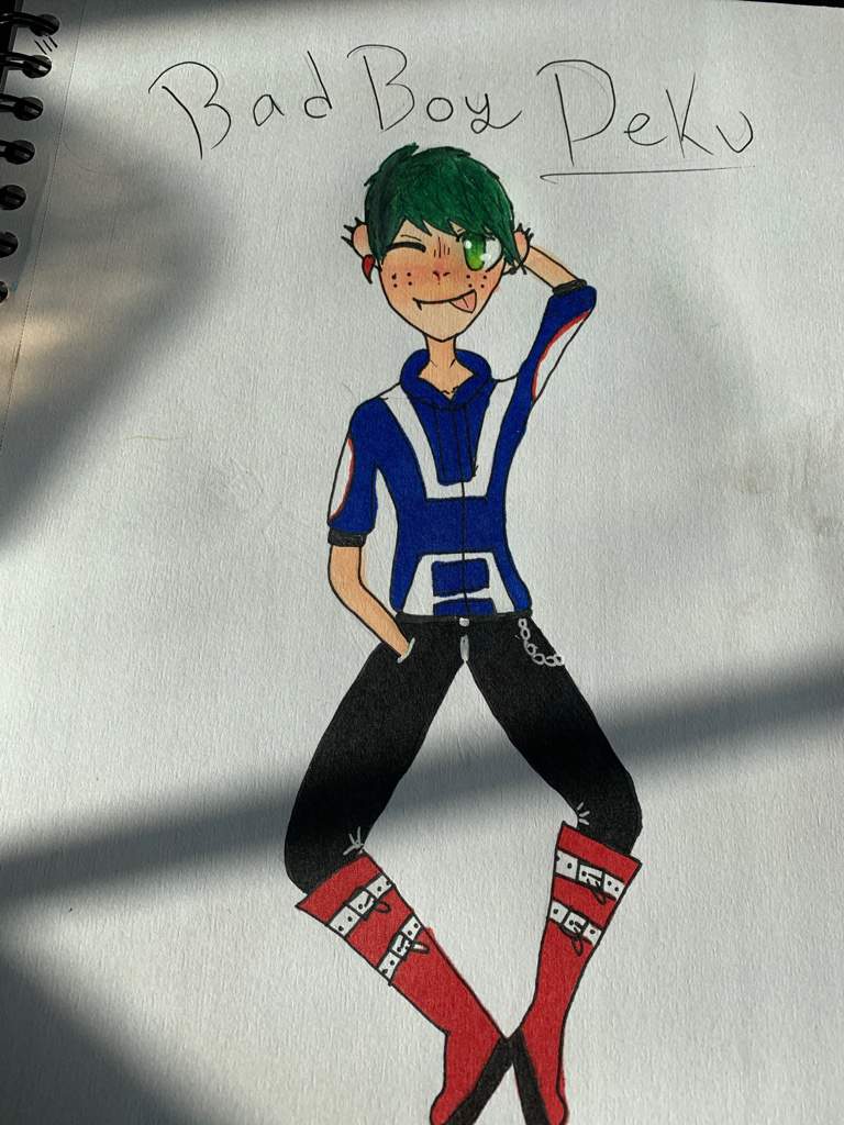 Bad boy deku fan art ( bad lighting) | Anime Art Amino