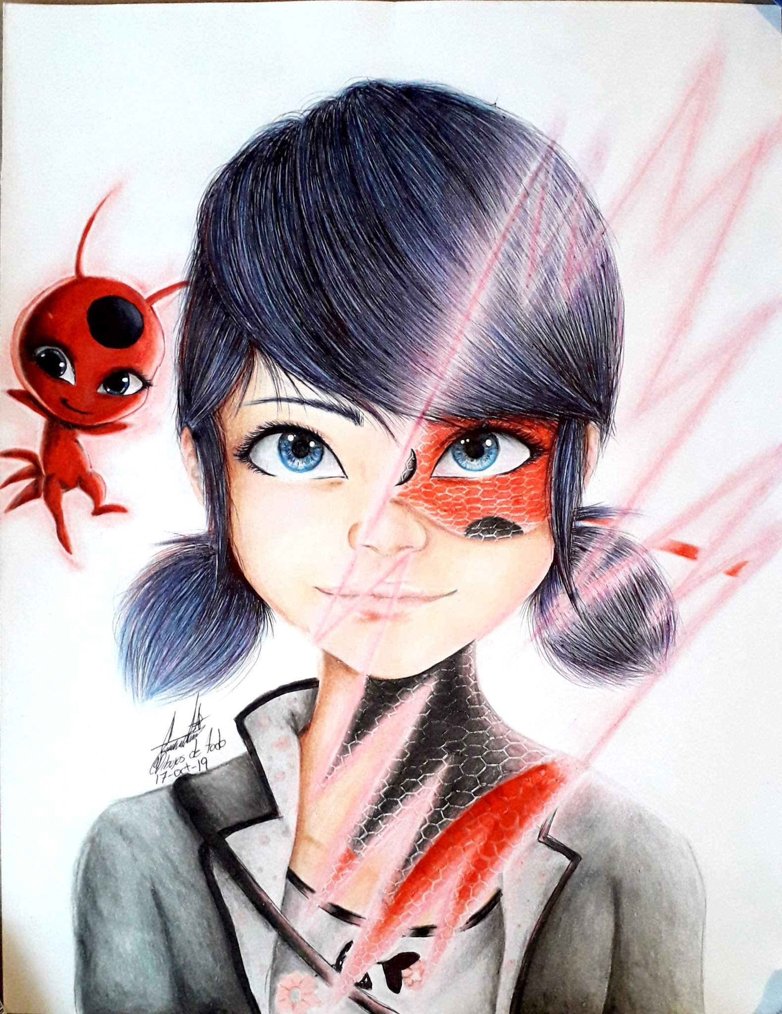 Dibujo de Marinette/Ladybug | •Miraculous Ladybug Español• Amino