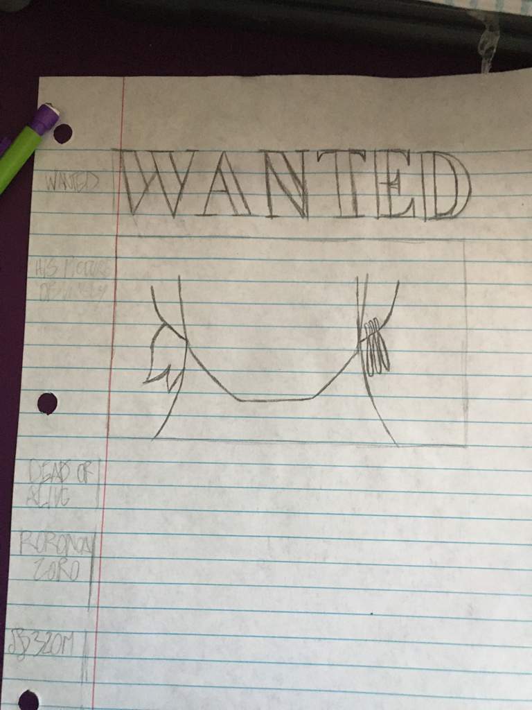 zoro s wanted poster drawing one piece amino zoro s wanted poster drawing one