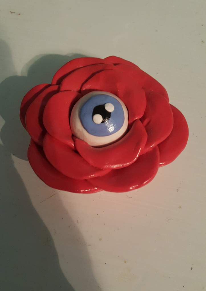 roses with fake eyeballs inside