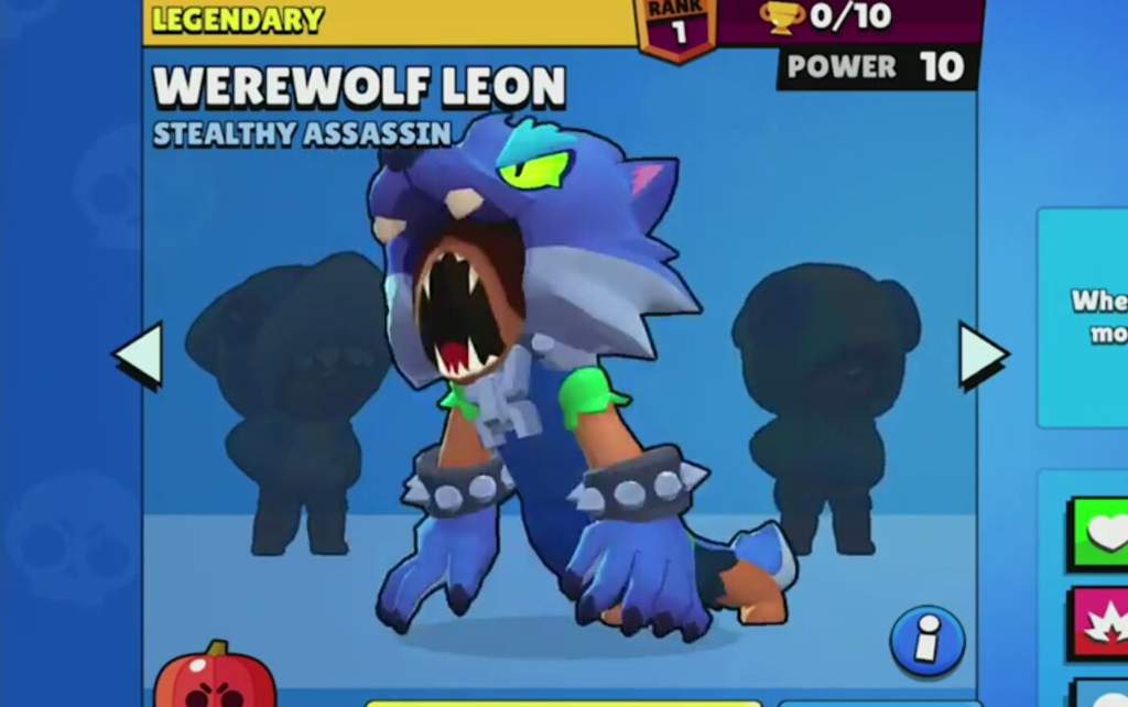 werewolf brawl stars leon skins