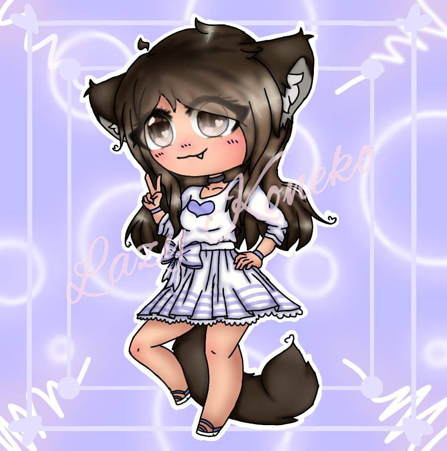 Fanart for a youtuber (Peachy Jen) :^ | Gacha-Life Amino