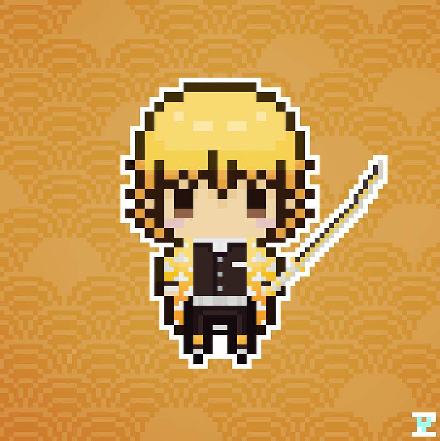 Demon Slayer Chibi Pixel Art | Anime Amino