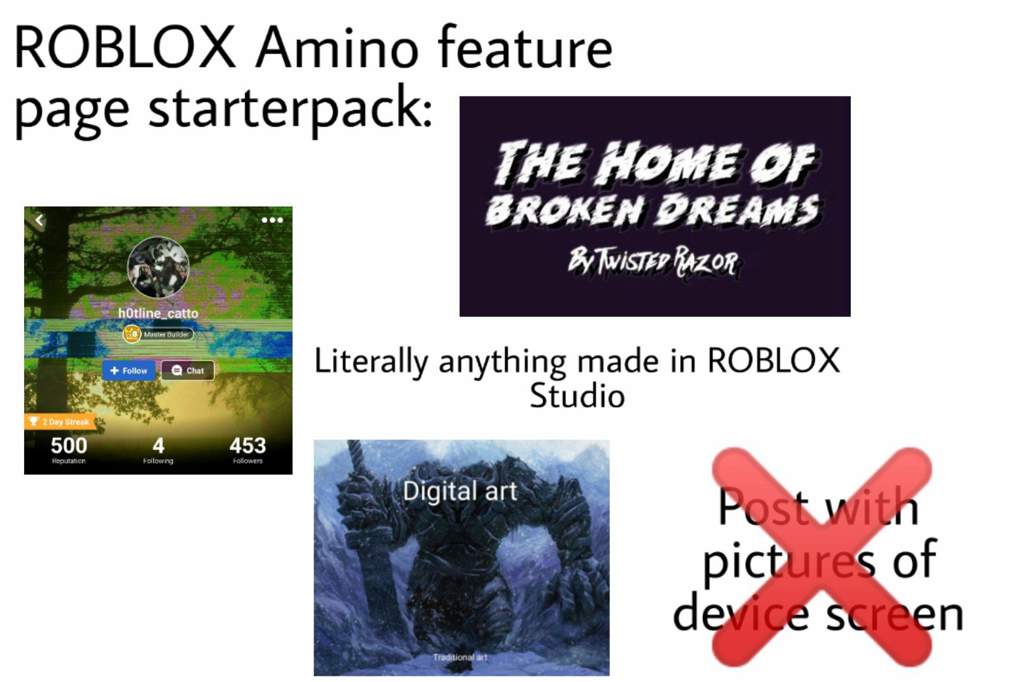 Roblox Amino Feature Page Starterpack Roblox Amino - roblox amino app